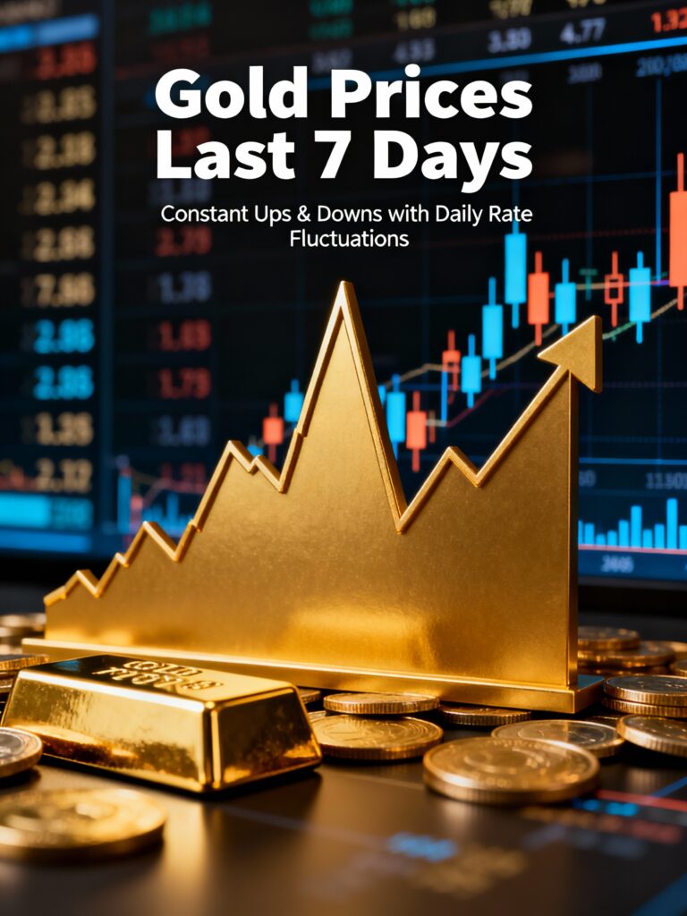 Gold Prices Last 7 Days Show Constant Ups and Downs as Market Stays Active With Daily Rate Fluctuations