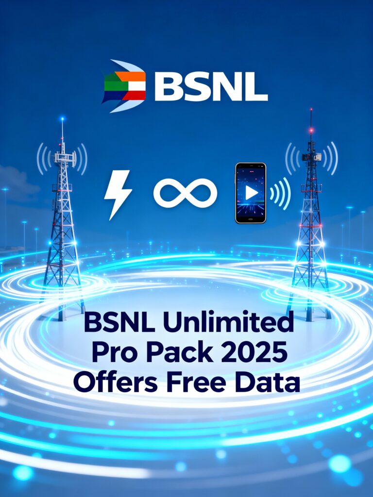 BSNL Unlimited Pro Pack 2025 Offers Free Data, Unlimited Calls, Long Validity, and Hassle-Free Connectivity