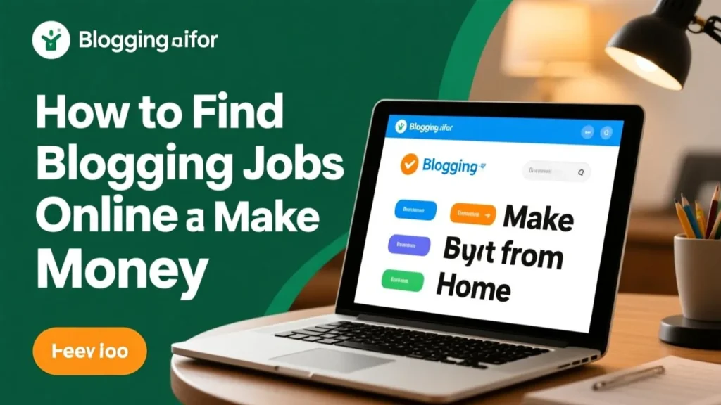How to Find Blogging Jobs Online and Make Money from Home