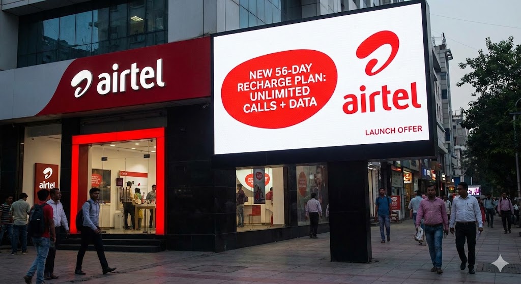Airtel launches new 56-day recharge plan offering unlimited calls