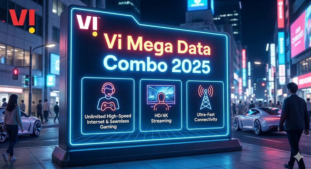  Vi Mega Data Combo 2025 Offers Unlimited High-Speed Internet, Seamless Gaming, HD/4K Streaming